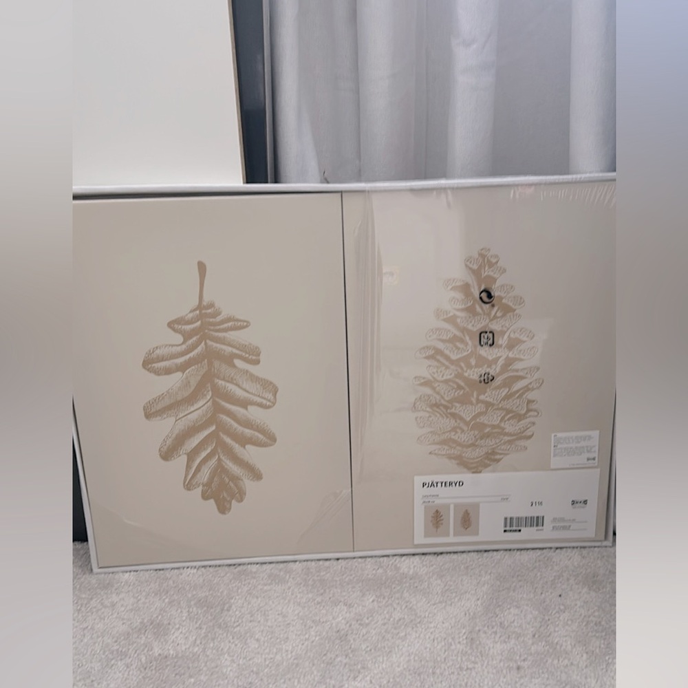 IKEA Picture Leaf. New. Plastic was just ripped. Selling as a Pair.